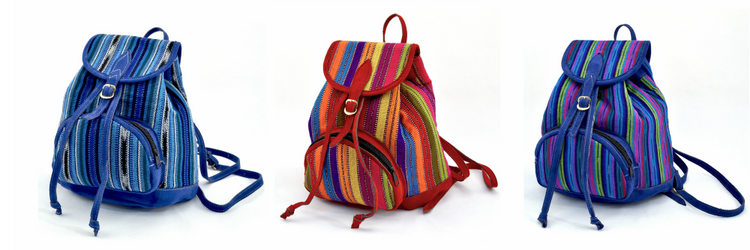 Lucia's World Emporium Fair Trade Handmade Guatemalan Toto Mini Backpack