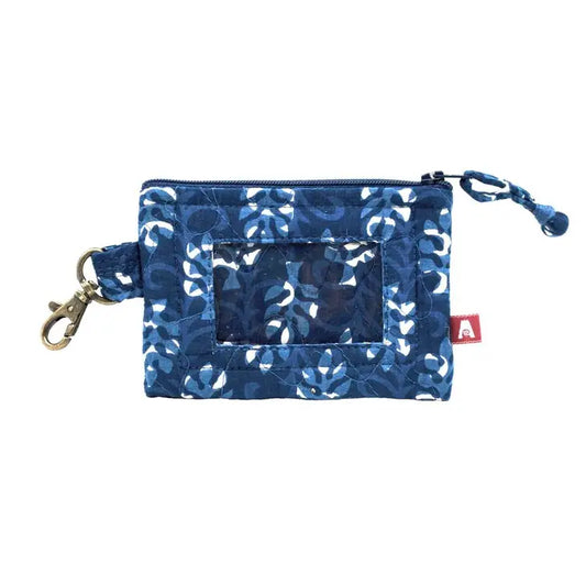 Block Printed ID Pouch/ Coin Bag