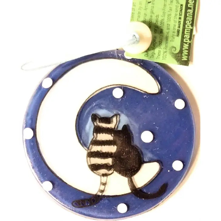 Cats On the Moon Ornament