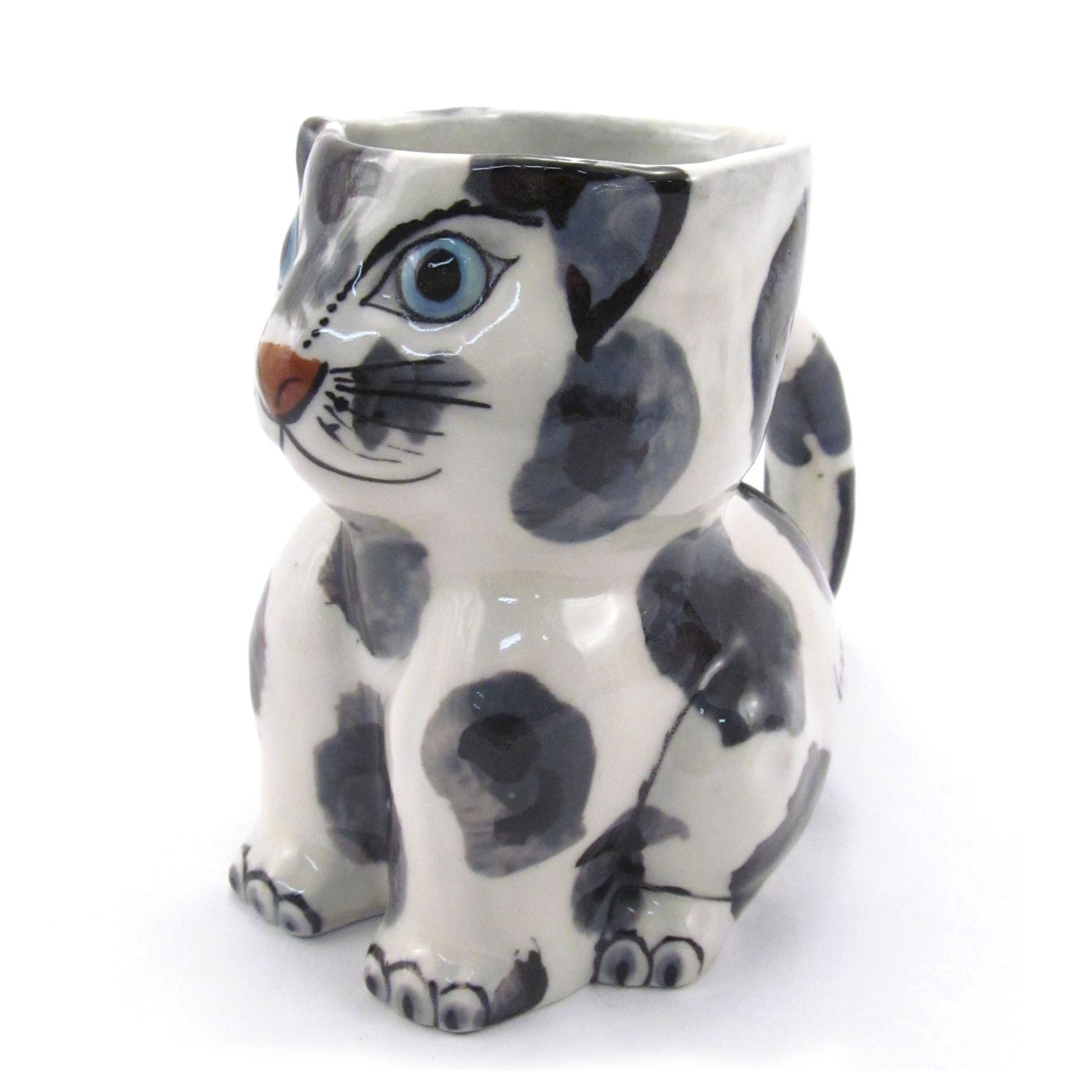 Lucia's World Emporium Fair Trade Handmade Guatemalan Ceramic Cat Mug