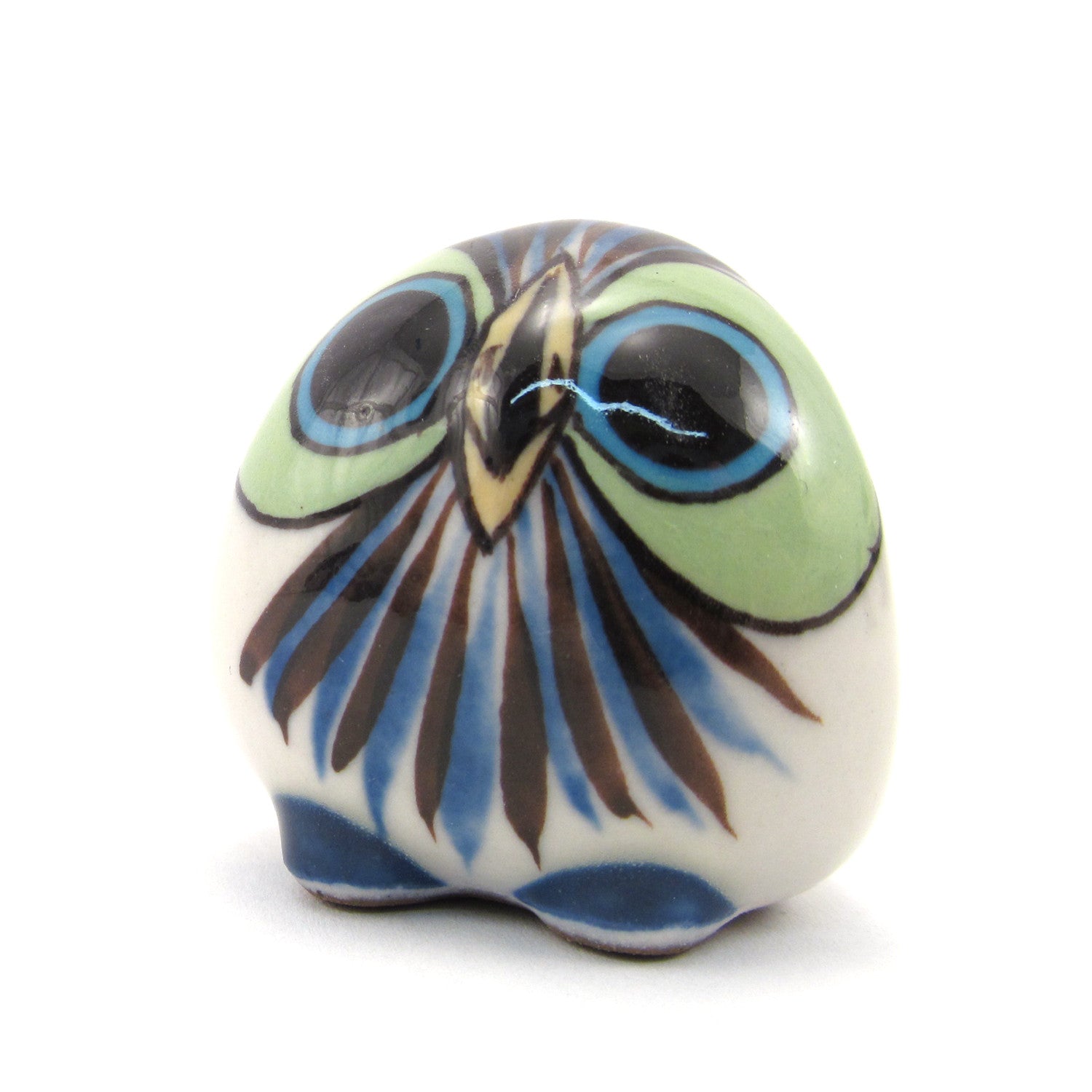 Lucia's World Emporium Fair Trade Handmade Guatemalan Ceramic Painted Baby Owl