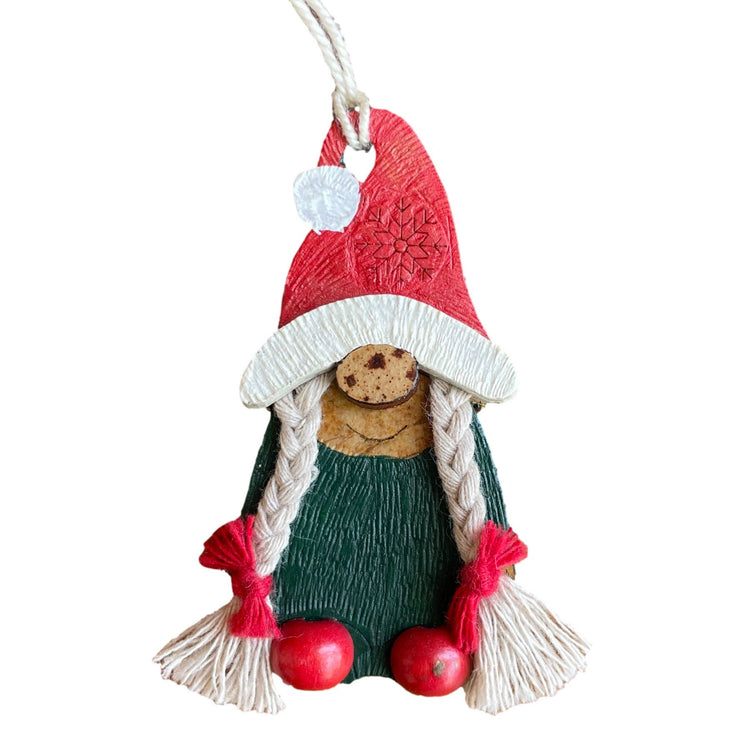 Mrs. Gnome Christmas Ornament