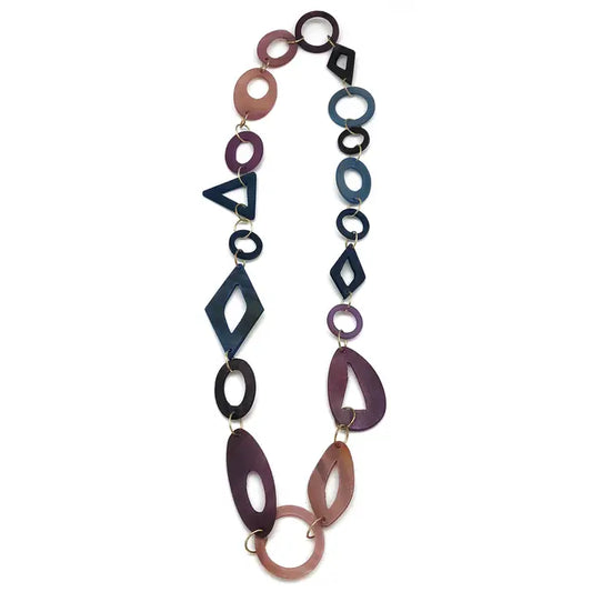 Heliotrope Mixed Shape Necklace