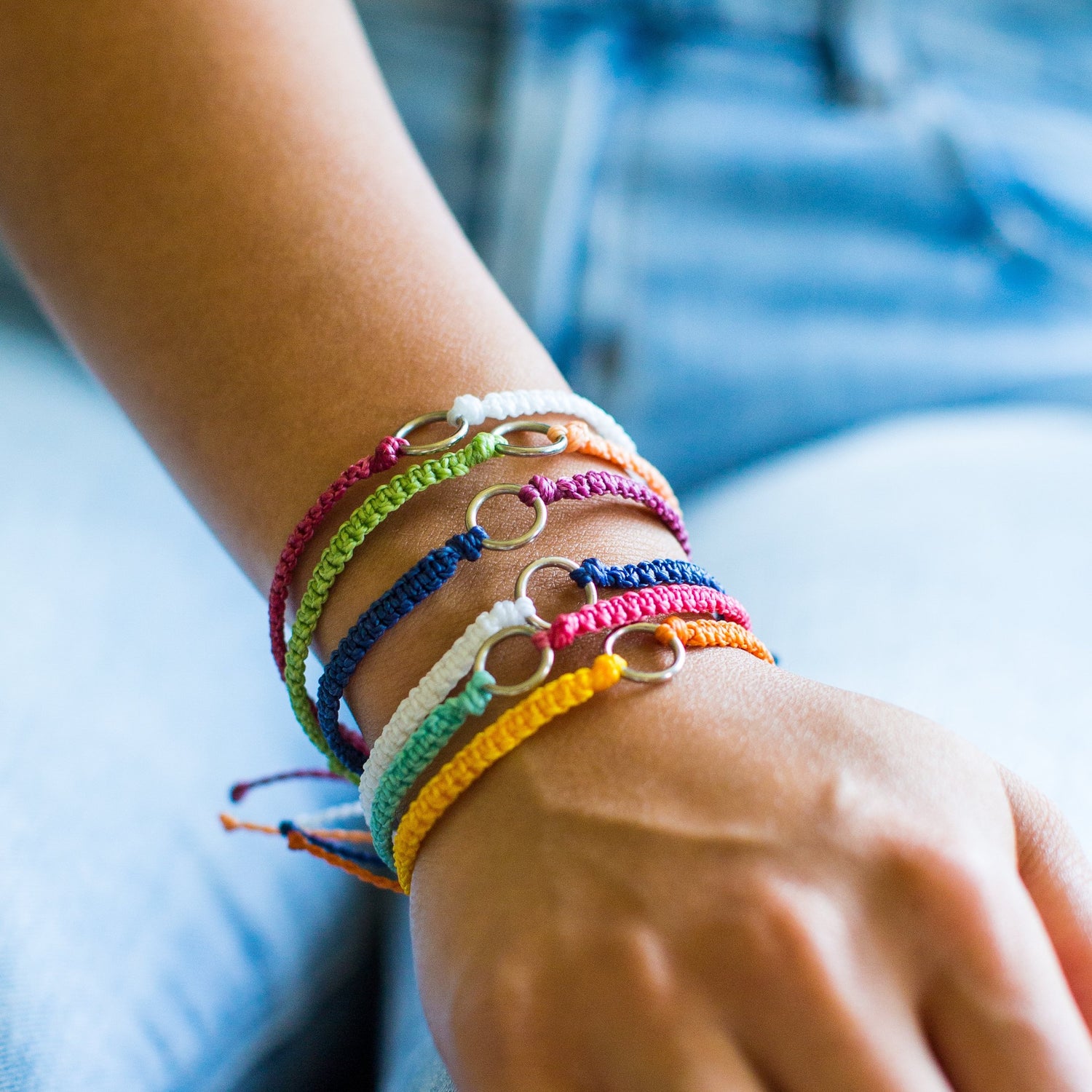 Earth Element String Bracelet Mangosteen at Lucia's World Emporium