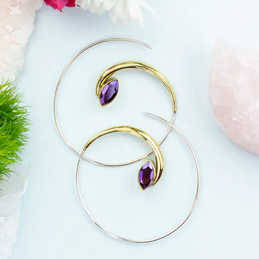 Amethyst Rip Curl Earrings