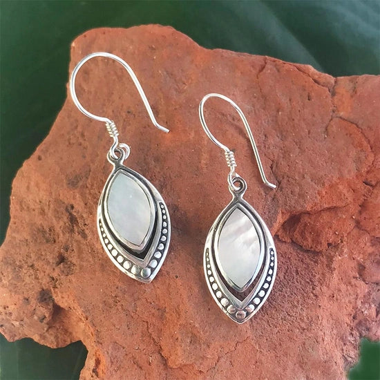 Translucent Mother-of-Pearl Earrings