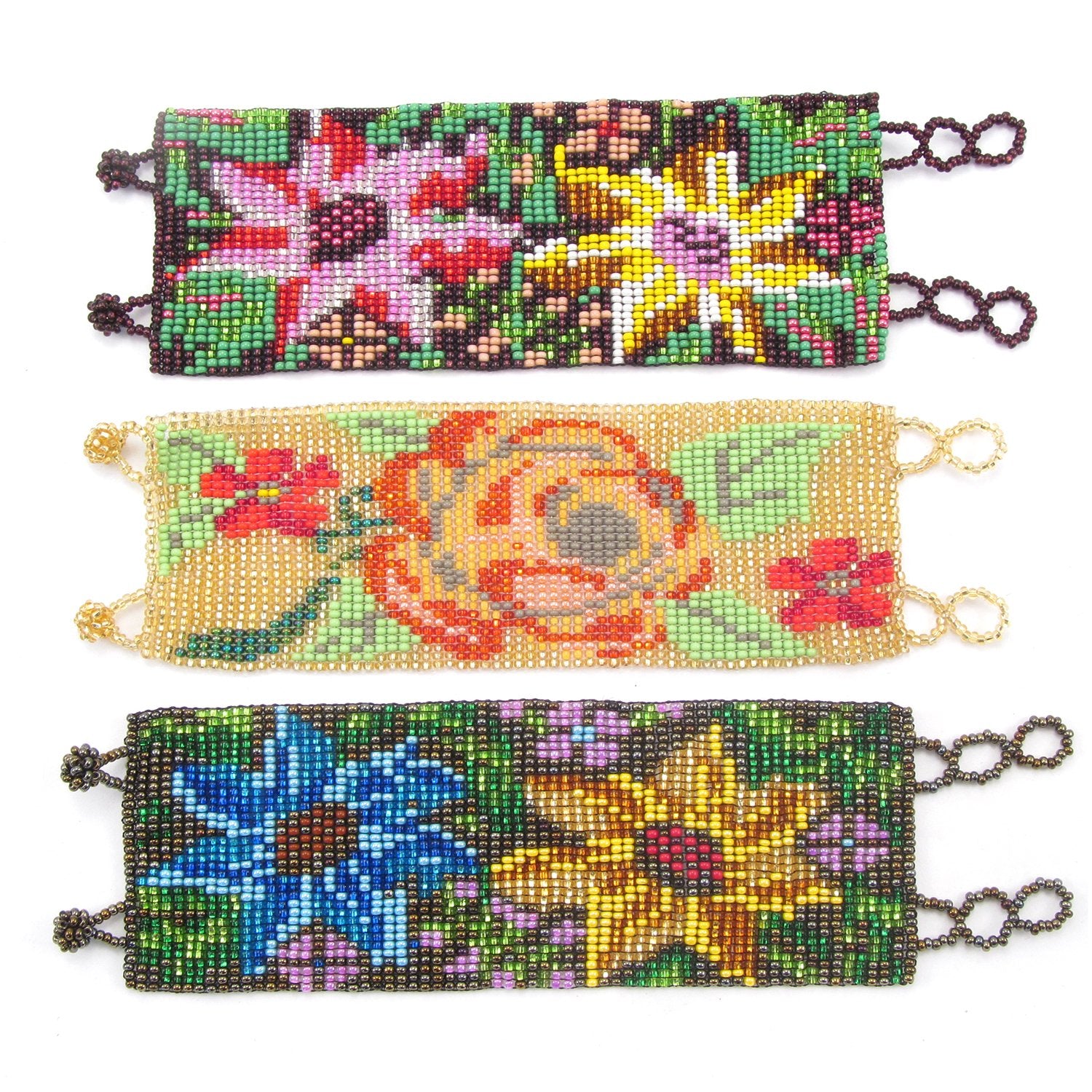 Lucia's World Emporium Fair Trade Handmade Guatemalan Beaded Cuff