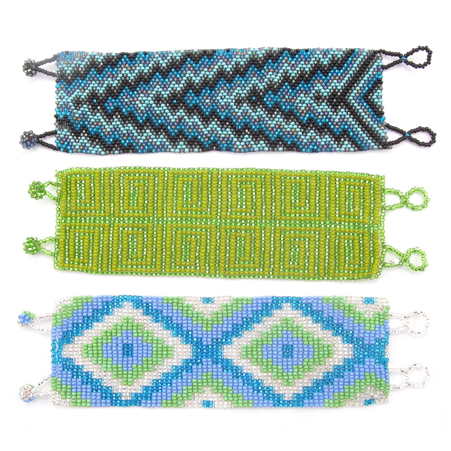 Lucia's World Emporium Fair Trade Handmade Guatemalan Beaded Cuff