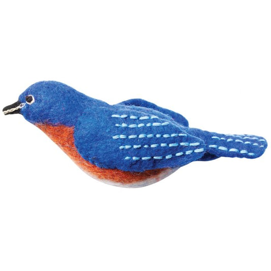 Bluebird Woolie Bird Ornament
