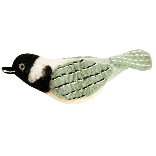 Chickadee Woolie Bird Ornament
