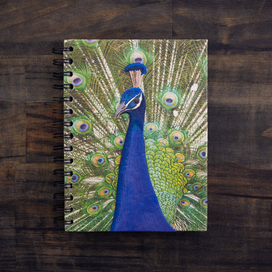 Large Notebook w/Peacock