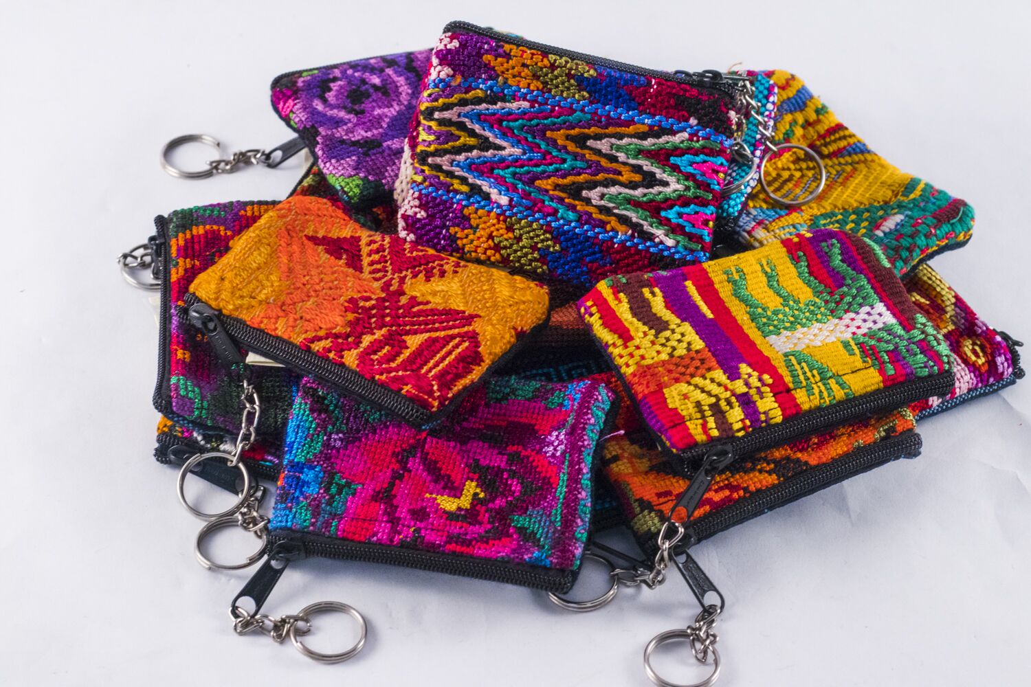 Lucia's World Emporium Fair Trade Handmade Guatemalan Huipile Keychain
