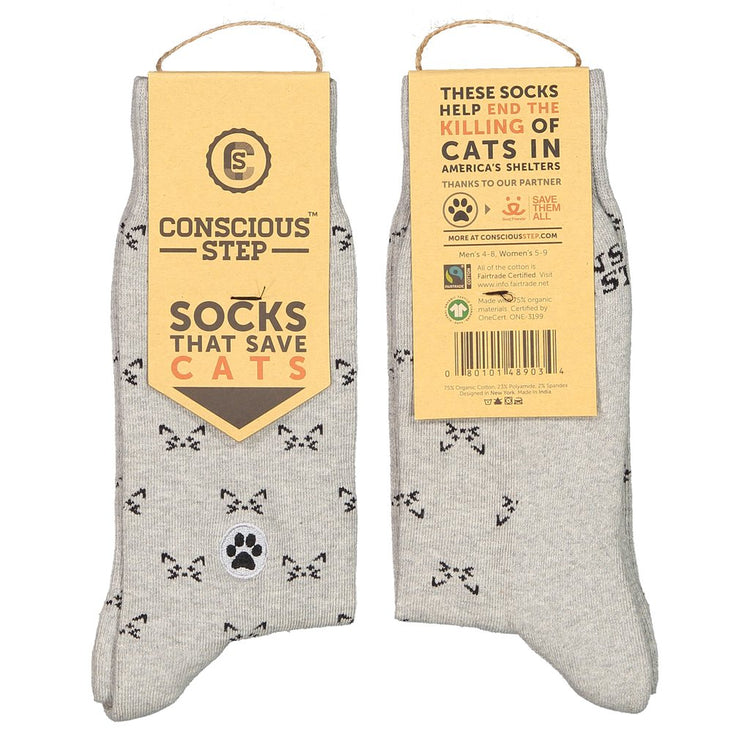 socks that save cats grey conscious step  shelters save them all