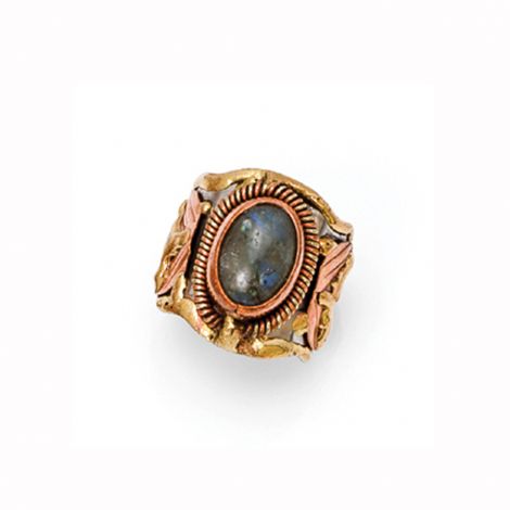 Mixed Metal and Stone Ring