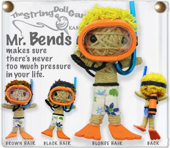 Mr. Bends Doll Keychain
