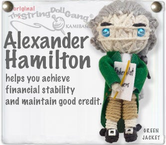 Alexander Hamilton Doll Keychain