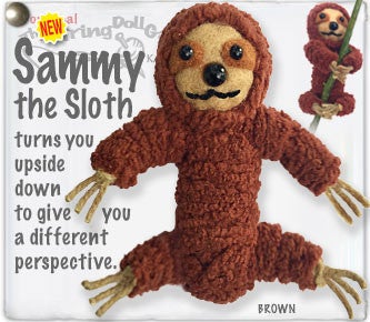 Sammy The Sloth String Doll Keychain