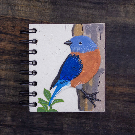 Small Notebook Bluebird Natural White
