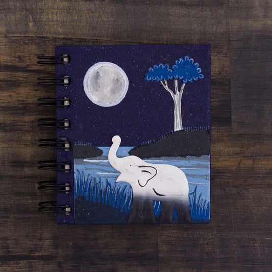 Small Elephant Notebook Midnight Blue
