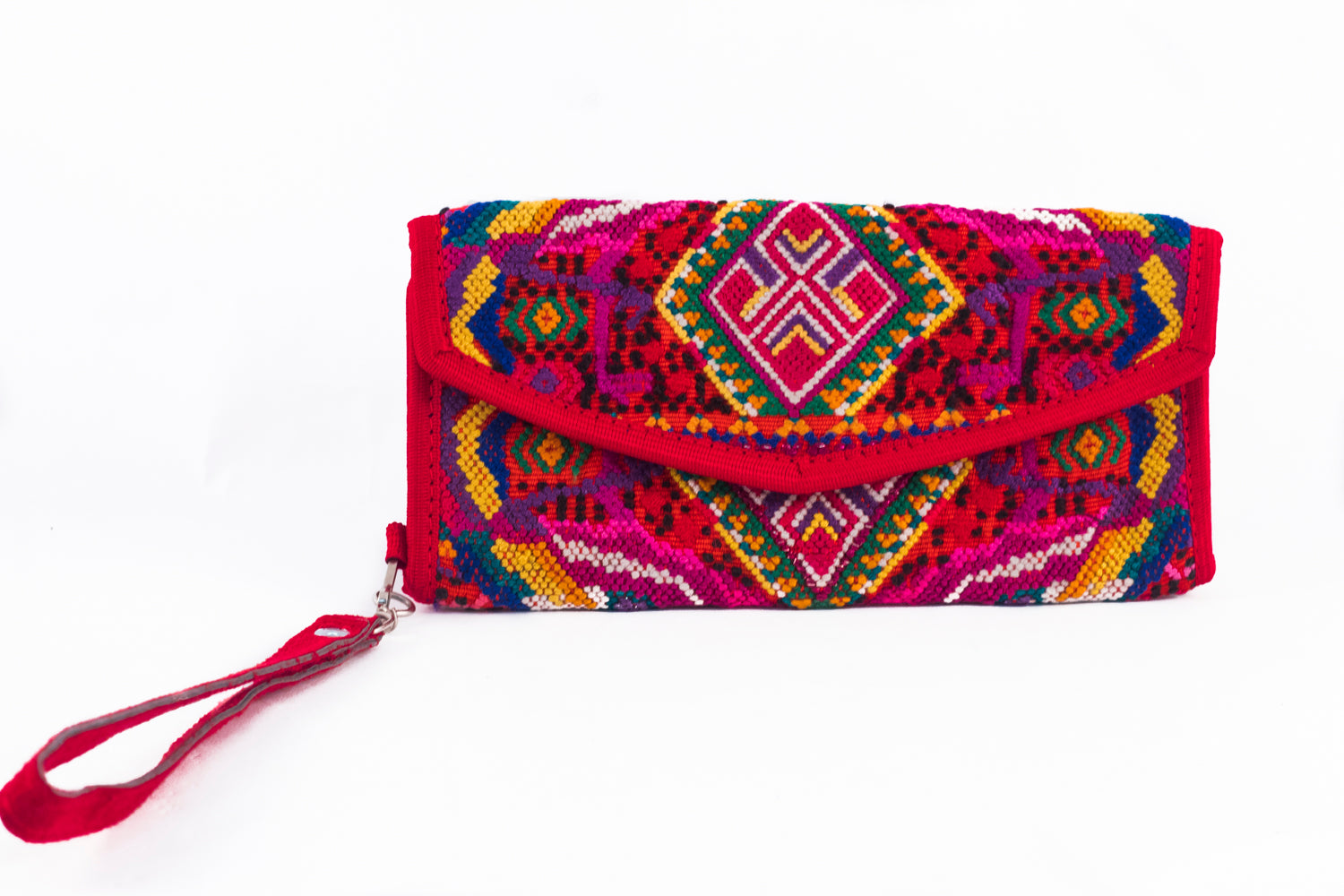 Lucia's World Emporium Handmade Fair Trade Guatemalan Huipile Wallet/Wristlet