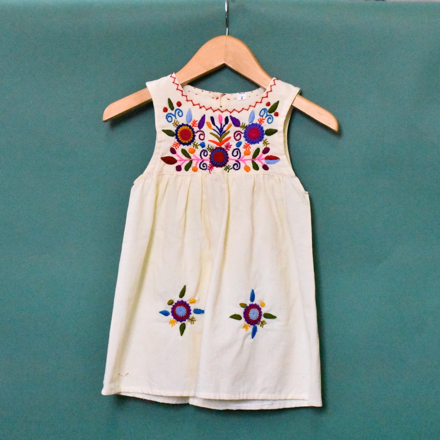 Guatemalan Girl's Embroidered Dress Guatemalan Girl's Embroidered Dress