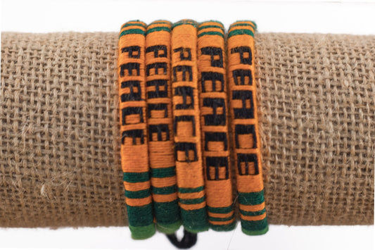Lucia's World Emporium Fair Trade Handmade Woven Peace Bracelet from Guatemala