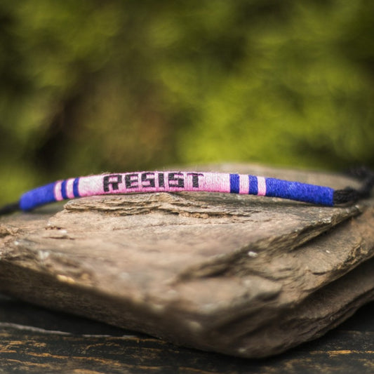 Lucia's World Emporium Fair Trade Handmade Woven Resist Bracelet from Guatemala